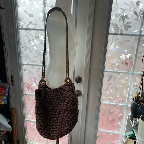 Brown Woven Shoulder Bag New - Picture 10 of 13